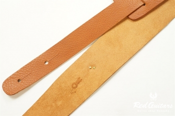 Plain Leather - Camel & Rhombus Studs